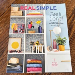 Real Simple Magazine - May 2025   home organization organizer organizers decor